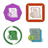 icono de vector de ssl