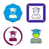 Graduate Student Vector Icon