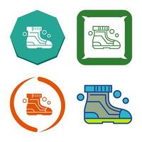 Ski Boots Vector Icon