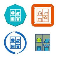 Bookshelf Vector Icon