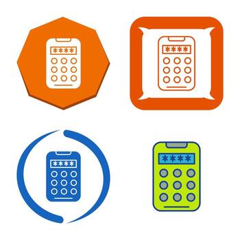 icono de vector de código pin
