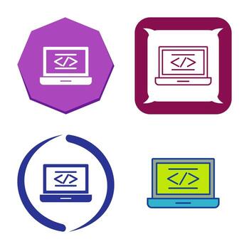 icono de vector de codificación