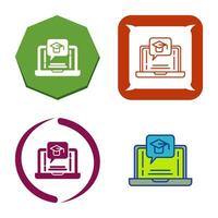 E Learning Vector Icon