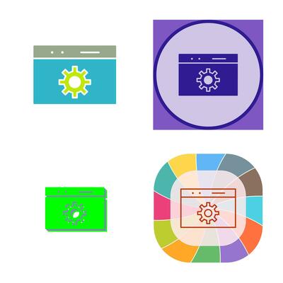 Unique Web Optimization Vector Icon