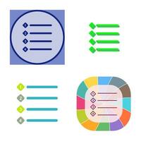 Unique Numbered list Vector Icon