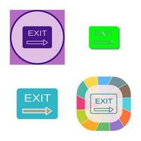 Unique Exit Vector Icon