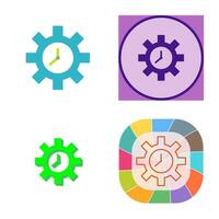 icono de vector de optimización de tiempo único