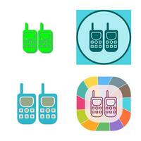 icono de vector de walkie-talkie