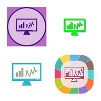 Online Stats Vector Icon