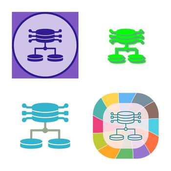 icono de vector de datos estructurados