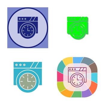 Wall Clock Vector Icon