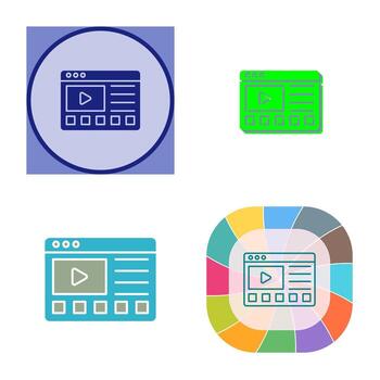 icono de vector de tutoriales en línea