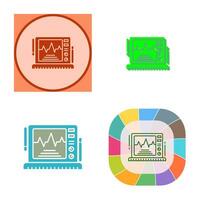 icono de vector de monitor de electrocardiograma