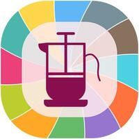 French Press Vector Icon
