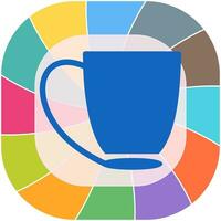 icono de vector de taza de café