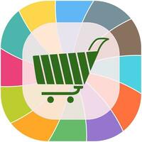 Unique Shopping Cart Vector Icon