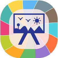 Painting of Canvass Vector Icon