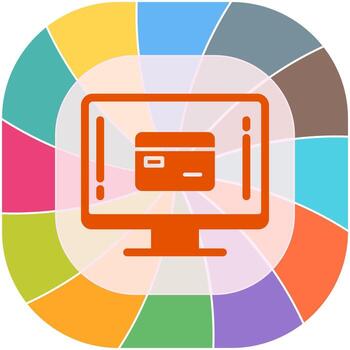 icono de vector de método de pago