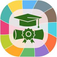 icono de vector de graduación