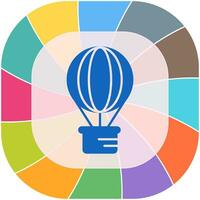 Hot Air Balloon Vector Icon