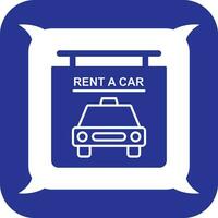 Rent a Car Vector Icon