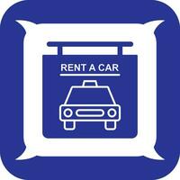 Rent a Car Vector Icon