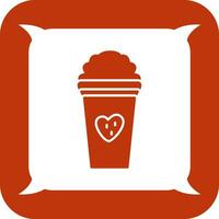 Unique Strawberry Milkshake Vector Icon