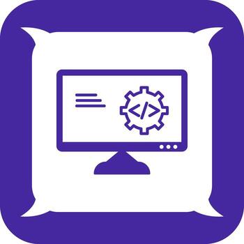 Unique Code Optimization Vector Icon