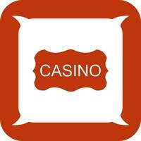 icono de vector de signo de casino