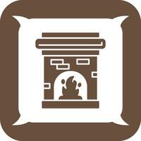 Fireplace Vector Icon