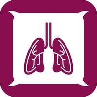 icono de vector de pulmones