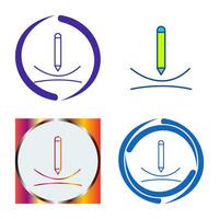 Draw Curve Vector Icon
