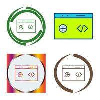 Unique Clean Code Vector Icon