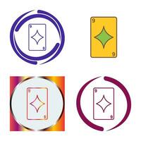 Diamonds Card Vector Icon