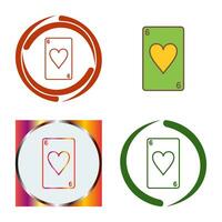 Hearts Card Vector Icon