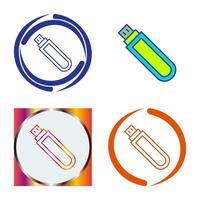 Unique USB Drive Vector Icon