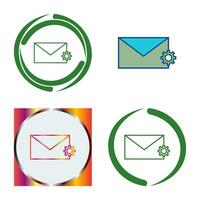 Unique Message Settings Vector Icon