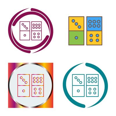 Domino Game Vector Icon