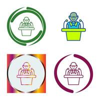 Unique Lecture Vector Icon