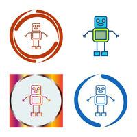 Unique Robot Vector Icon