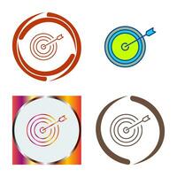 Unique Dartboard Vector Icon