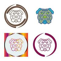 icono de vector de bulldog