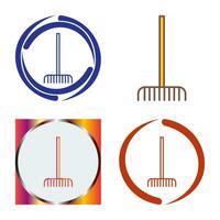 Fork picking Leaves Vector Icon