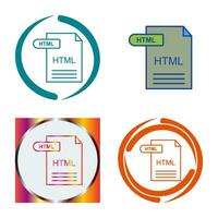 icono de vector html