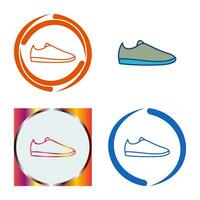 icono de vector de zapatos casuales