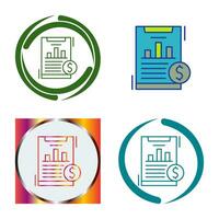 Financial Analytics Vector Icon