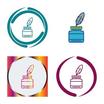 Inkwell Vector Icon