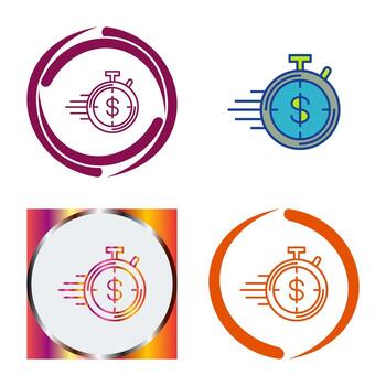 icono de vector de temporizador