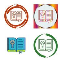 Open Book Vector Icon