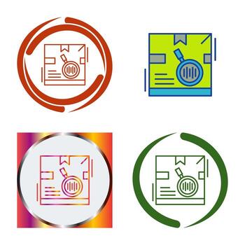 Tracking Code Vector Icon